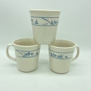 Corning Corelle First of Spring Coffee Mugs Set of 3 cups 10 oz. Made In USA VTG